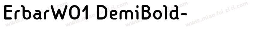ErbarW01 DemiBold字体转换